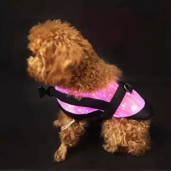 Leuchtende Haustier-Haustier-Kleidung, Glasfaser-Haustier-Haustier-Kleidung, LED-Hundeweste, Katzen-Haustier-Kleidung