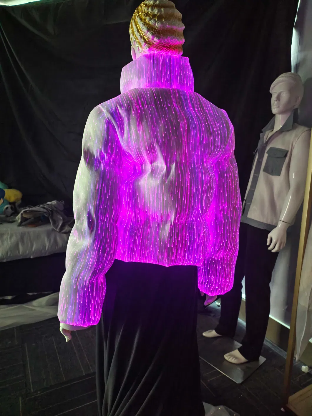 Glow in The Dark Luminous Fiber Optic Clothes