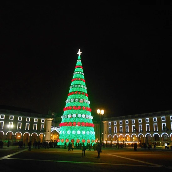 Großer Weihnachts-LED-Künstler-3D-Kugelmotiv-Lichter-Weihnachtskugelbaum im Freien zu verkaufen