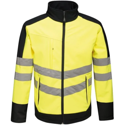 Leuchtende Windjacke für Herren zum Radfahren, LED-reflektierende Jacke für Nachtradfahren